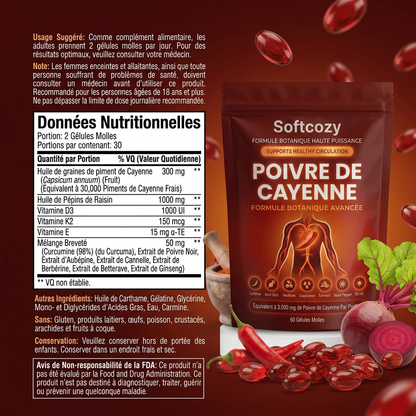 Softcozy Capsaïcine Active® – Réactive ta circulation naturelle