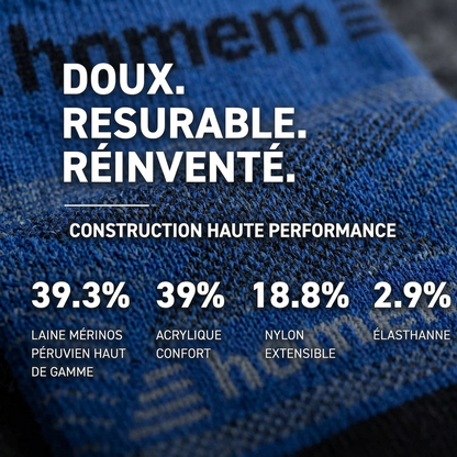 Chaussettes Sportives 5-Orteils en laine de mérino