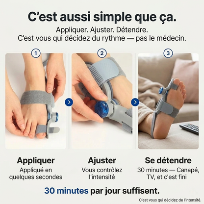 Correcteur Hallux Pro™ – Le plaisir de remarcher sans douleur. Dans les chaussures que vous aimez vraiment.