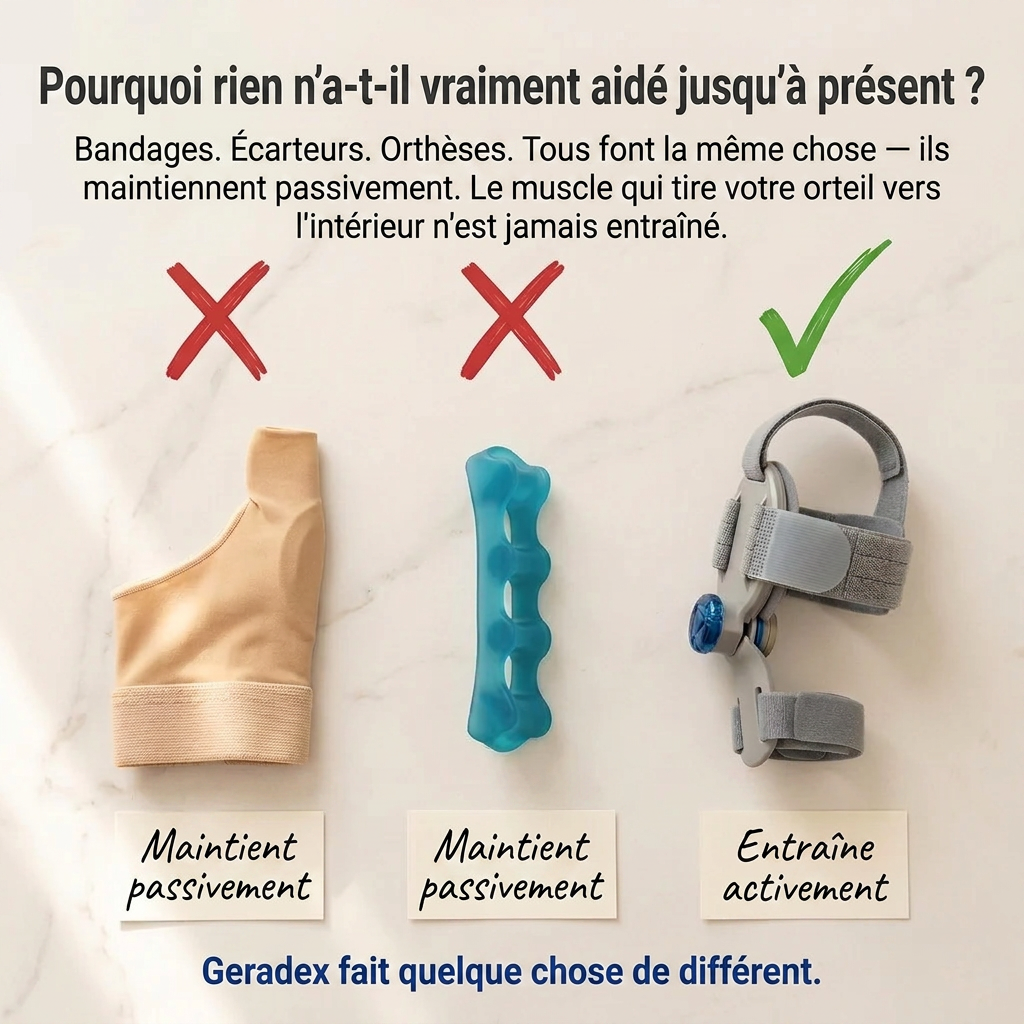 Correcteur Hallux Pro™ – Le plaisir de remarcher sans douleur. Dans les chaussures que vous aimez vraiment.