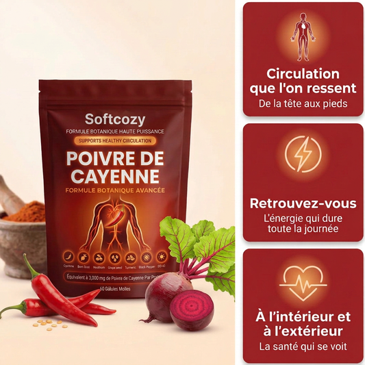 Softcozy Capsaïcine Active® – Réactive ta circulation naturelle