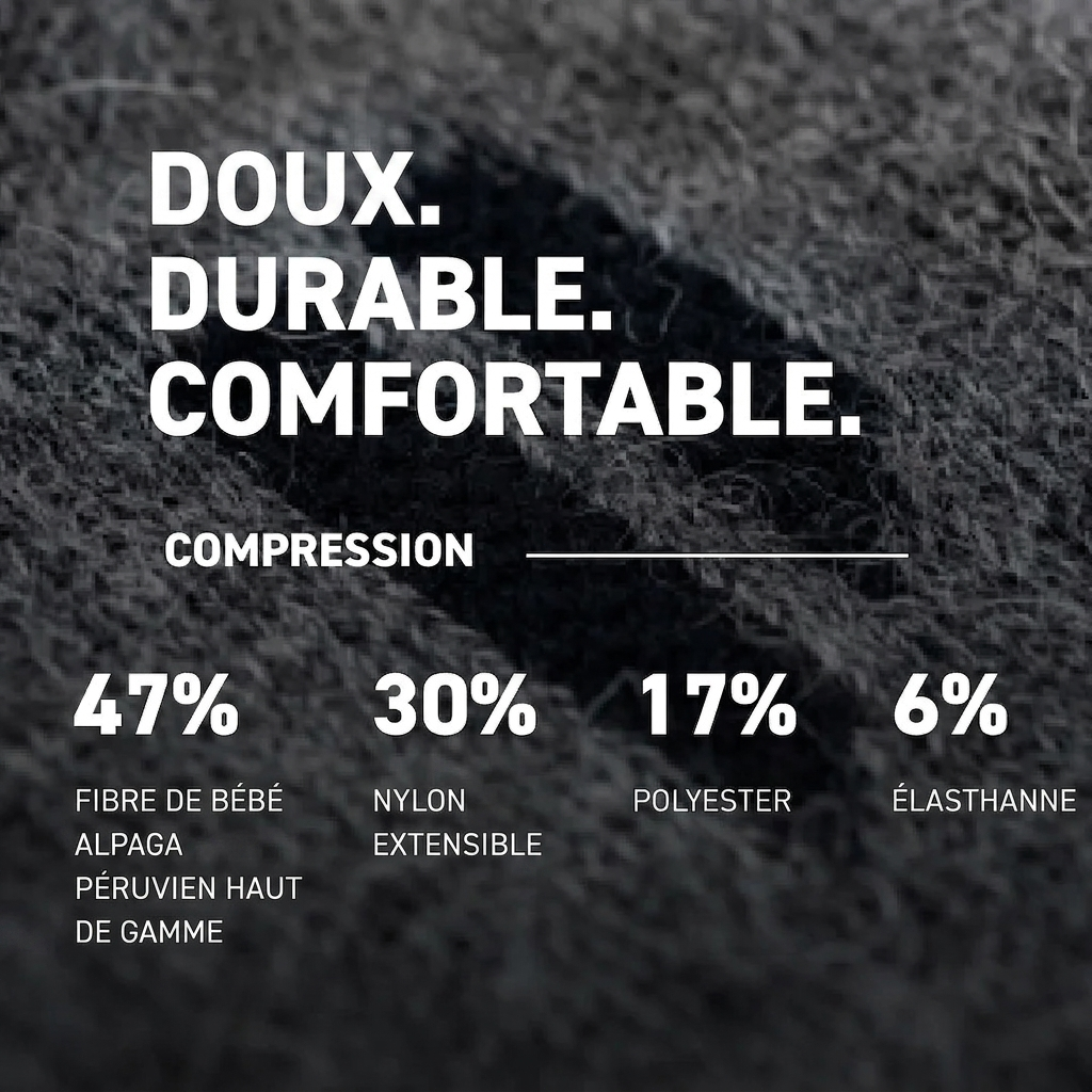 Chaussettes de compression en Alpaga