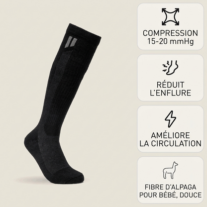 Chaussettes de compression en Alpaga